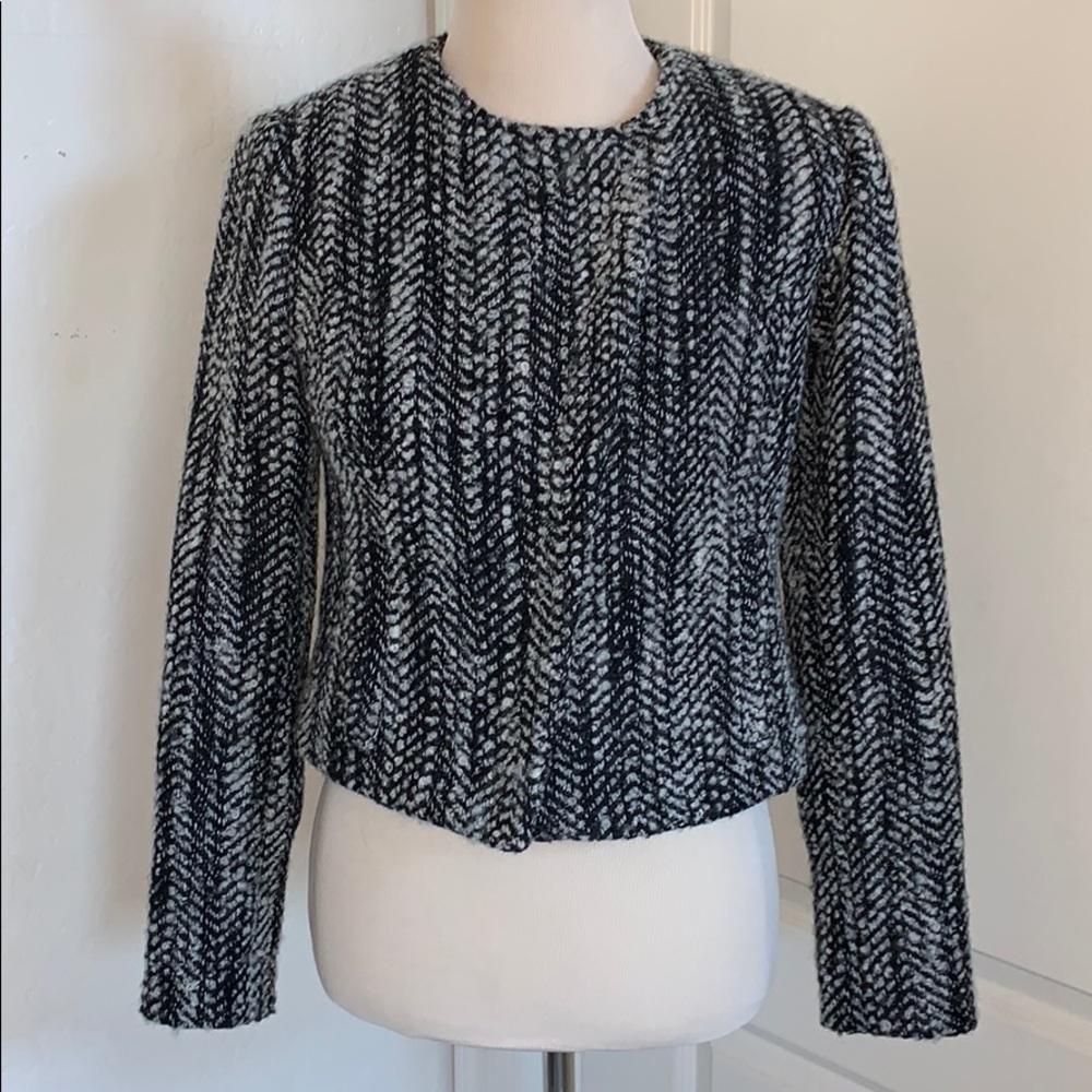 CAbi # 529 Mockingbird Wool Asymmetrical Jacket 🌺